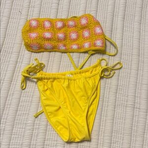 Wild Fable Bright Yellow Swimwear